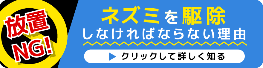 ネズミを駆除しなければならない理由